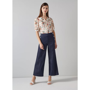 LK Bennett Nur Sailor Front Crop Trousers